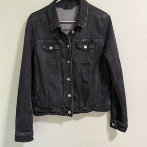 Mossimo Supply Co Black Denim Jean Jacket Women’s Size M